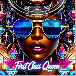 futuristic FirstClassQueen Posters and Art